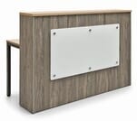 Desert Oak & Smoked Timber 65&quot Reception Desk