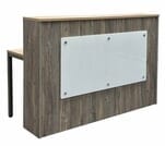 Contrasts Rustic 65&quot Reception Desk