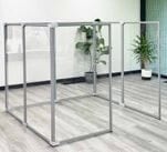 6'W x 6'D x 5'H Clear Acrylic Modular Office - Starter