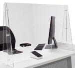 Premium 1/4" Thick 36&quotW x 24&quotH Protective Acrylic Sneeze Guard - IN STOCK!