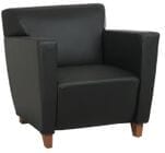  Office Star SL8471 Black Leather Club Chair