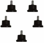 Optional Set of 5 Fixed Height Chair Glides - FREE with $500 Purchase!
