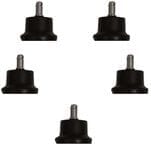 Optional Set of  5 Fixed Height Chair Glides