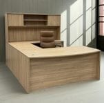 Beaumont Conference U-Shaped Workstation w/Hutch - 71&quotW x 100&quotD