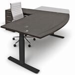 Electric Lift Height Adjustable L-Shaped Desks 