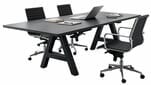 8' Rectangular Conference Table with Metal A-Frame Base - More Sizes Available