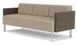 Luxe 3-Seat Sofa in Upgrade Fabric/Healthcare Vinyl
