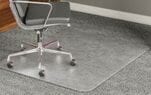 High Pile Carpet .25&quot Thick Chair Mats w/Beveled Edges - 36&quotx 48&quot
