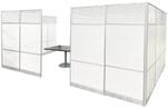 12' x 15' x 7'H White Laminate & Glass Modular Conference Room