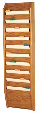 10 Pocket Chart/File Wall Rack