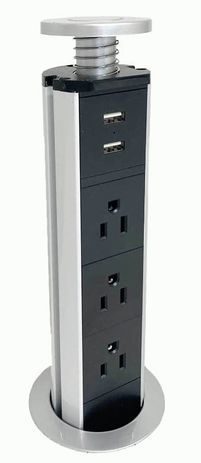 Pop-Up Power Outlets w/USB Charging Ports - FREE with $2,000.00 Purchase!