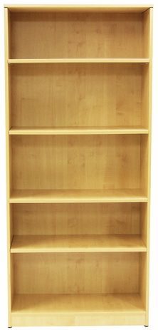 Maple 5-Shelf Bookcase