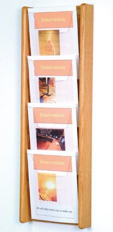 4 Pocket Magazine Wall Rack