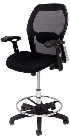 Ergonomic Mesh Back Ultra Office Stool w/ 22