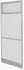 Washable White Laminate Single Raceway Panel w/Glass Window - 24