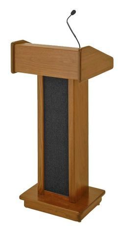 C.E.O. Solid Hardwood Lectern w/Sound System