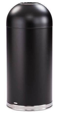 Dome Top Waste Receptacle With Open Top