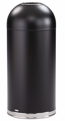 Dome Top Waste Receptacle With Open Top