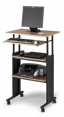Stand Up Adjustable Height Computer Workstation