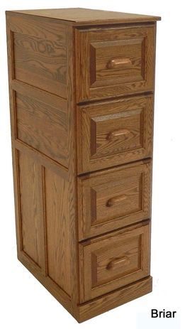 4-Drawer Genuine Oak File