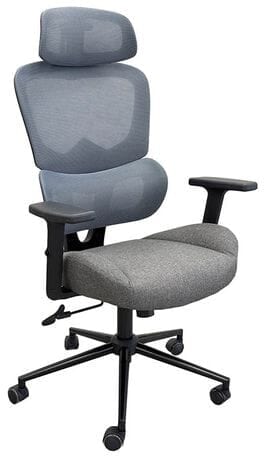 Gray Mesh Ergonomic Desk Chair with Headrest - FREE with $3000.00 Purchase