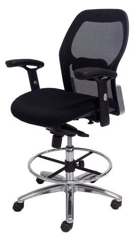 Black Mesh Advanced Ergonomic Ultra Office Stool w/ 25