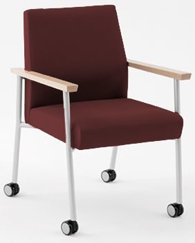 Mystic Guest Chair w/ Casters in Standard Fabric or Vinyl