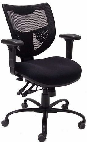 24/7 400 lbs. Capacity Multi-Function Mesh Chair w/Adjustable Sliding Seat Depth