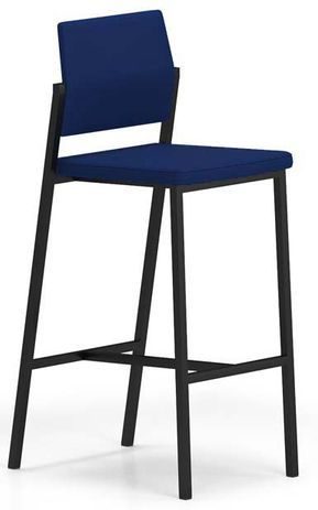 Avon Bar Height Fully Upholstered Cafe Stool in Standard Fabric or Vinyl