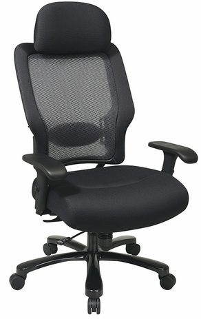 Modern High-Back Mesh Executive Office Chair With Headrest And Flip Up Arms