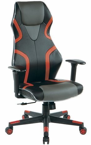High Back Gaming Chair w/LED Light Piping & Adjustable Arms