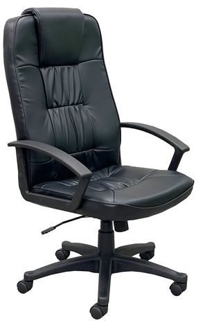 Black Leather High Back Conference Chair