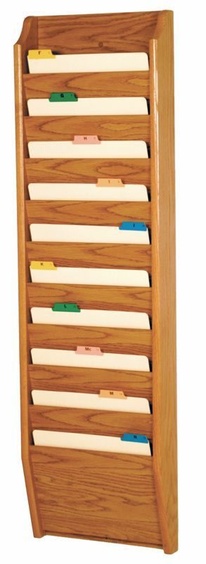 10 Pocket Chart/File Wall Rack