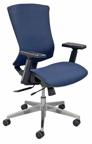 Ergonomic Adjustable Flex-Back Fabric Chair w/ Seat Slide