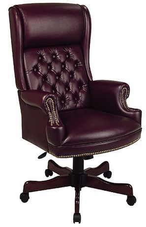 Traditional High Back Chair with Headrest