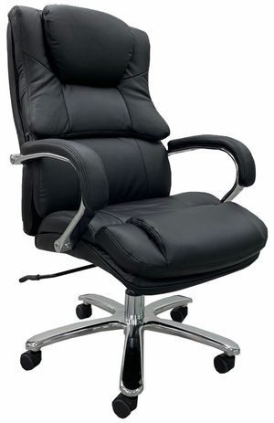 Black Leather 500 Lbs. Capacity Big & Tall Office Chair