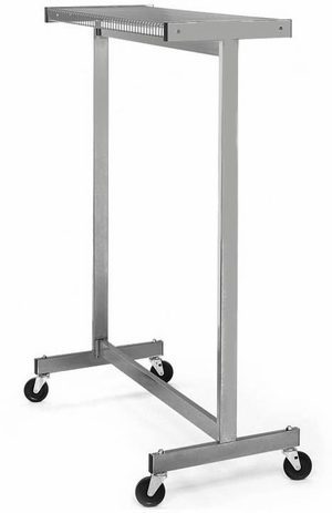 Double Sided Floor Rack -- 4' Wide Rack with Casters