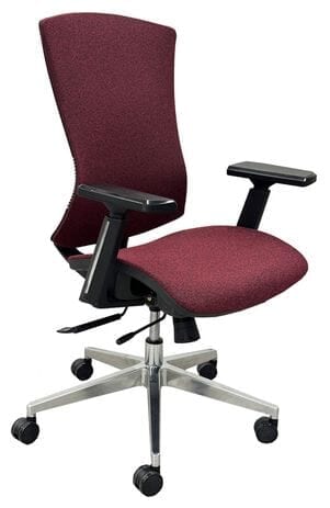 Ergonomic Adjustable Flex-Back Fabric Chair w/ Seat Slide