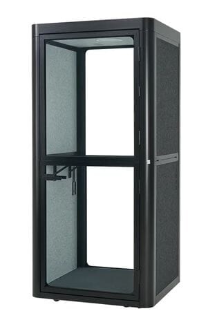 Office Phone Booth / Work Pod w/ Noise Reduction and USB - PET Exterior