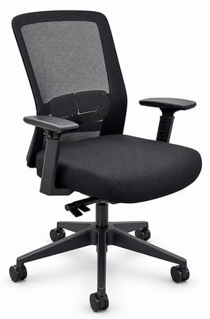 300 Lbs. Cap. 24/7 Rated Ergonomic Mesh Task Chair in Black