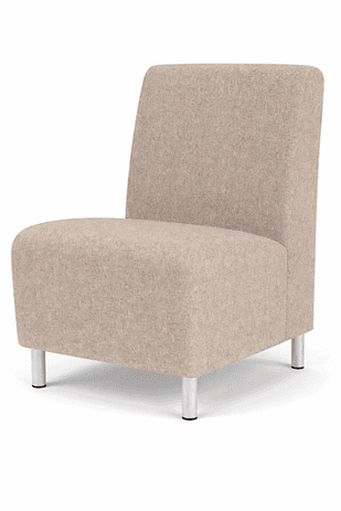 Ravenna Armless Guest Chair in Upgrade Fabric or Healthcare Vinyl