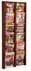 Oak & Acrylic Wall Racks -- 12 Pocket Magazine Wall Rack