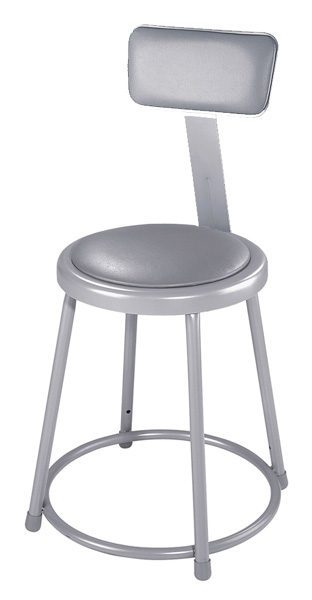 heavy duty stool with backrest