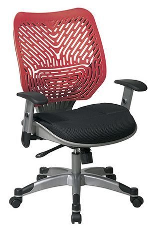 Revv Ergonomic Flex Back Chair in Cosmo Red/Raven Black