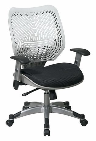 Revv Ergonomic Flex Back Chair in Ice/Raven