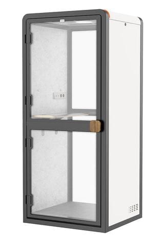 Office Phone Booth / Work Pod w/ Noise Reduction and USB - PVC Exterior