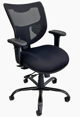 24/7 400 lbs. Capacity Multi-Function Mesh Chair w/Adjustable Sliding Seat Depth