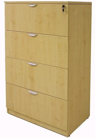 Maple 4-Drawer Lateral File 