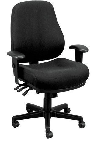 24/7 Ergonomic Call Center Chair in Black