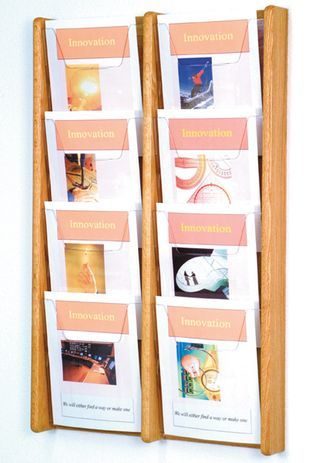 8 Pocket Magazine Wall Rack